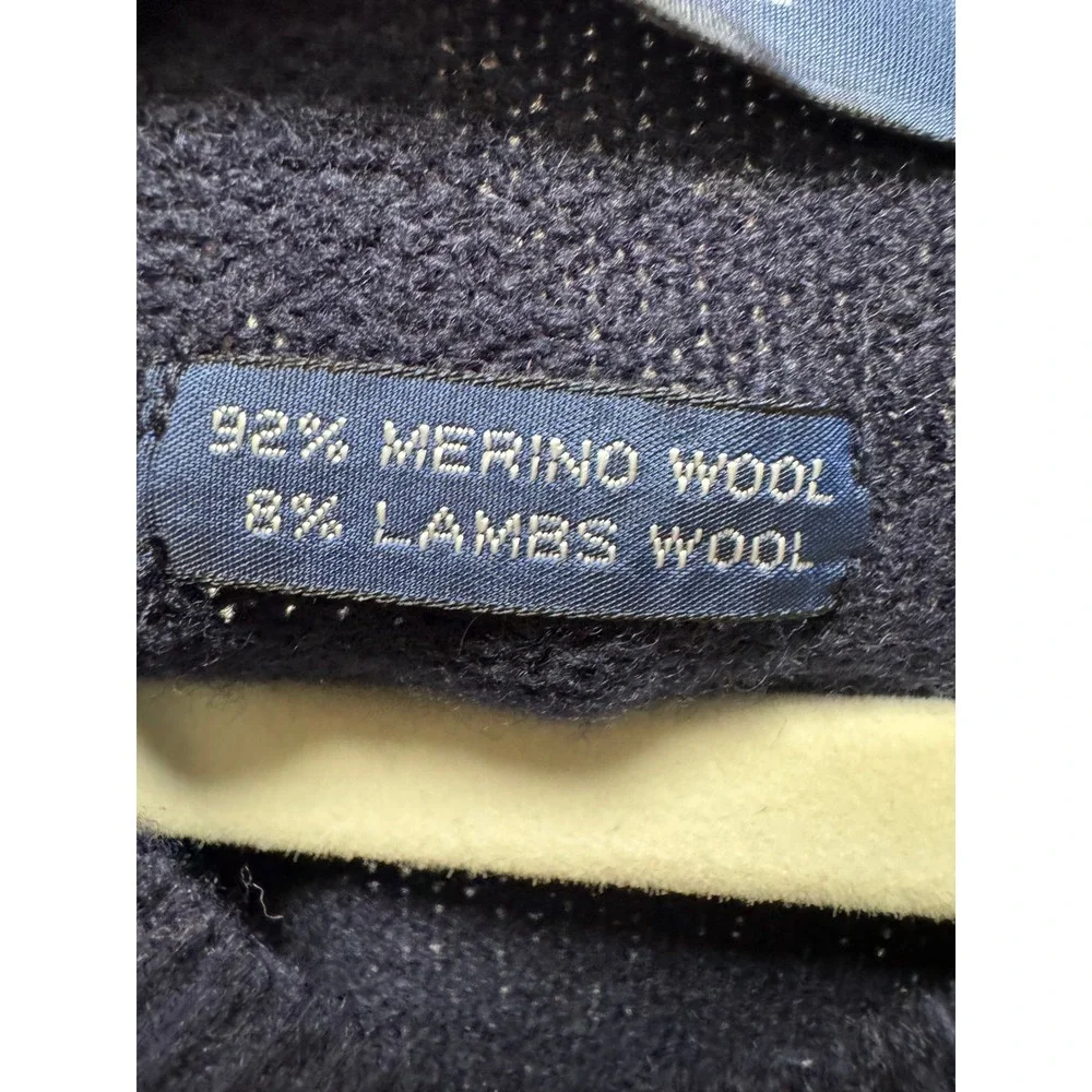 Polo Golf Ralph Lauren Sweater Vest‎ Mens XL Navy Argyle Merino Lambswool V-Neck